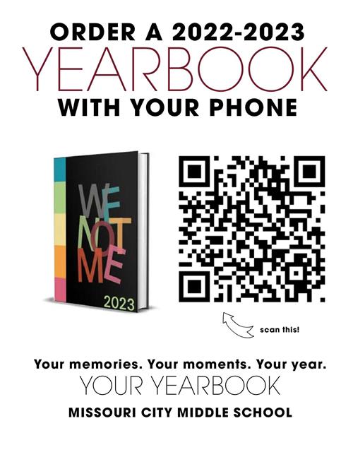 Order a 2023 Yearbook with your phone